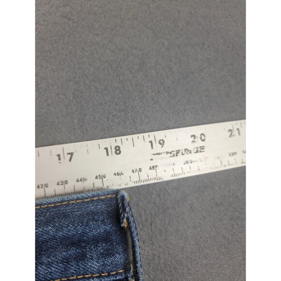 Levis 517 Jeans Mens 36x30 Blue Denim Bootcut Straight Leg Distressed Raw Hem - Picture 8 of 15